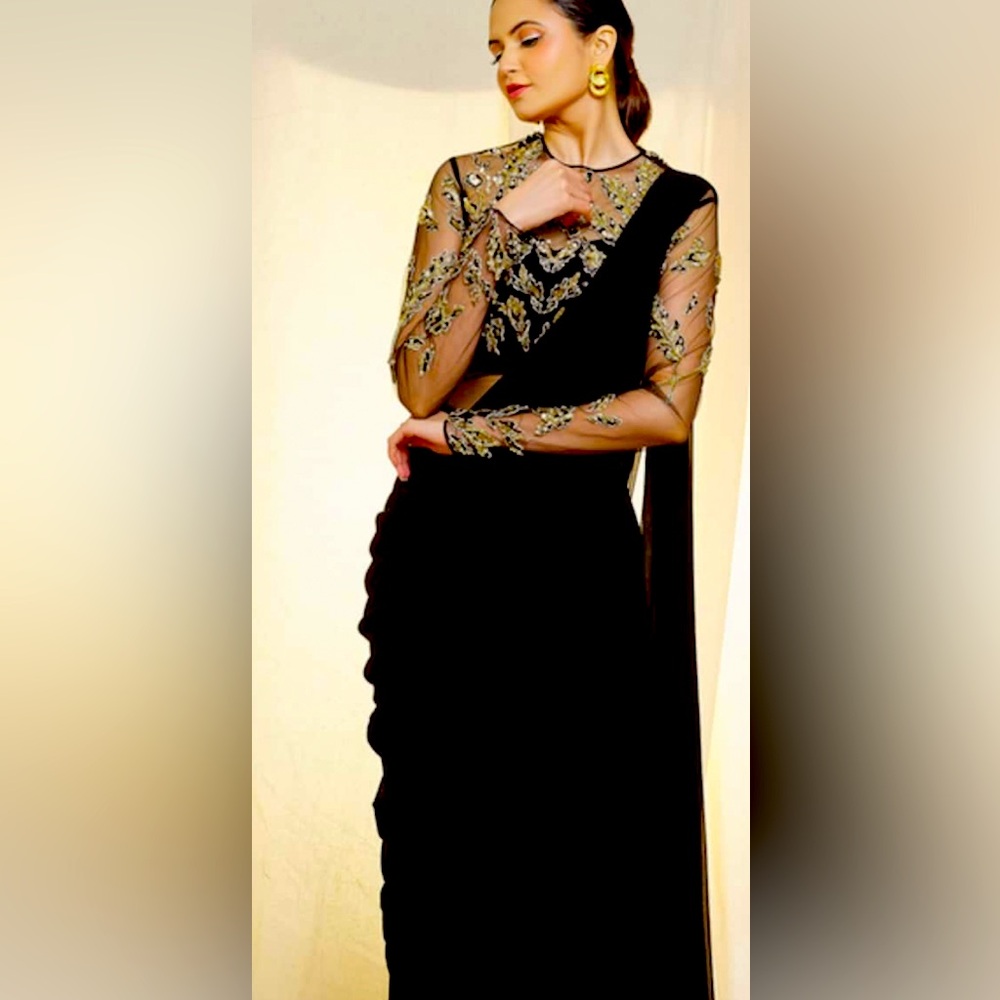 A Gown which is a Saree ..